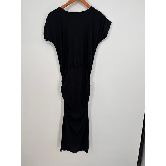 MICHAEL STARS NWT Hannah Ultra Rib Midi Dress in Black // M - Picture 9 of 14